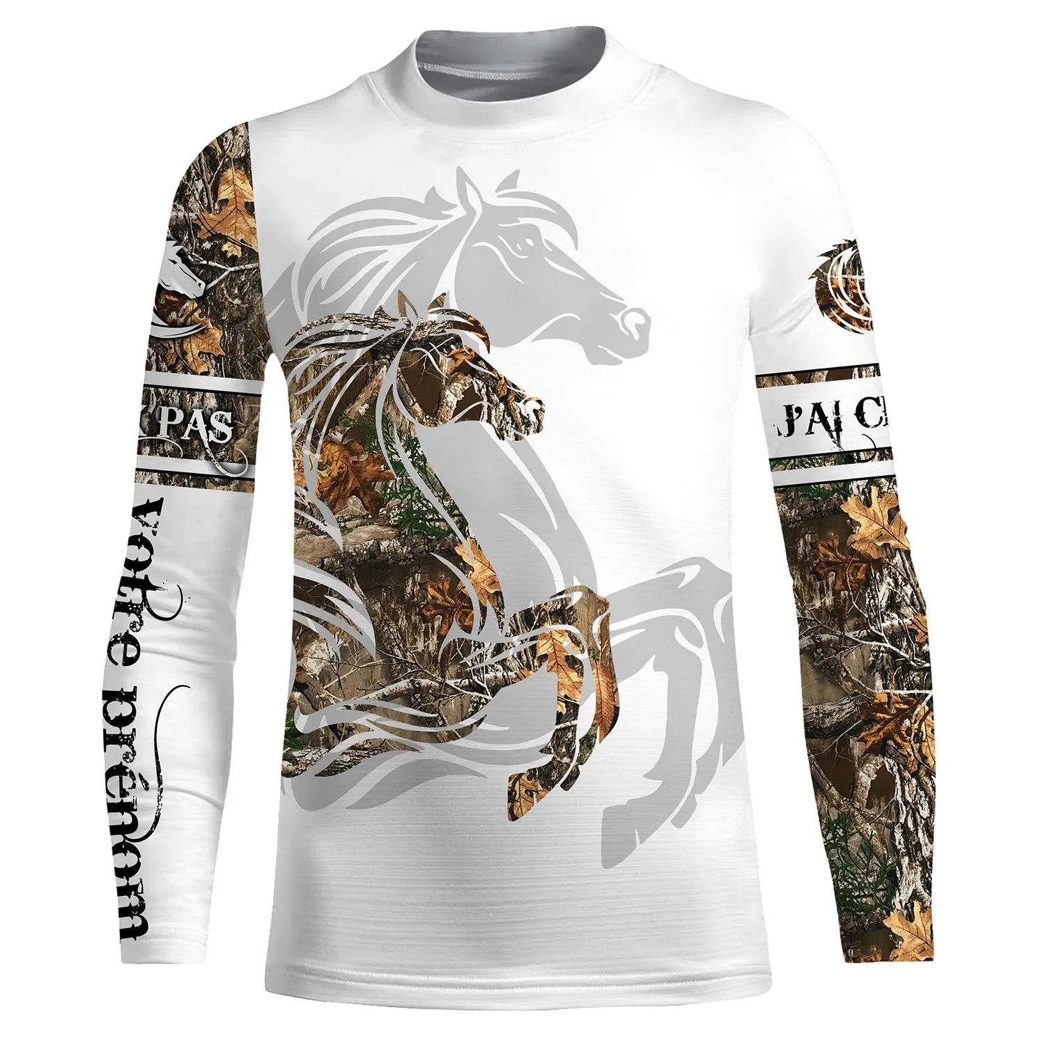 Amoureux des Chevaux, Tatouage, Camouflage, 3D All-Over Imprimé Shirt Personnalisé, Cadeau Chevaux Passion - CTS14052212