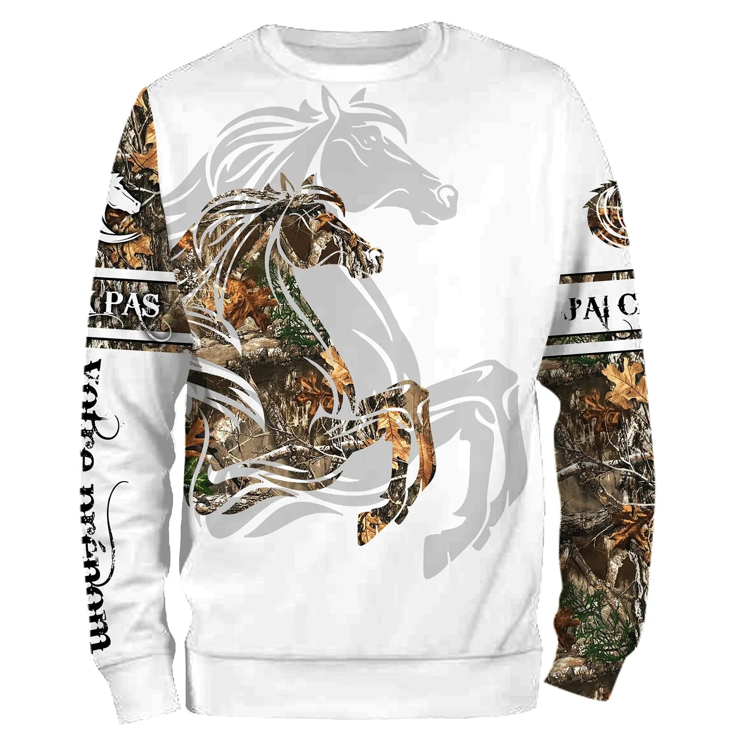 Amoureux des Chevaux, Tatouage, Camouflage, 3D All-Over Imprimé Shirt Personnalisé, Cadeau Chevaux Passion - CTS14052212