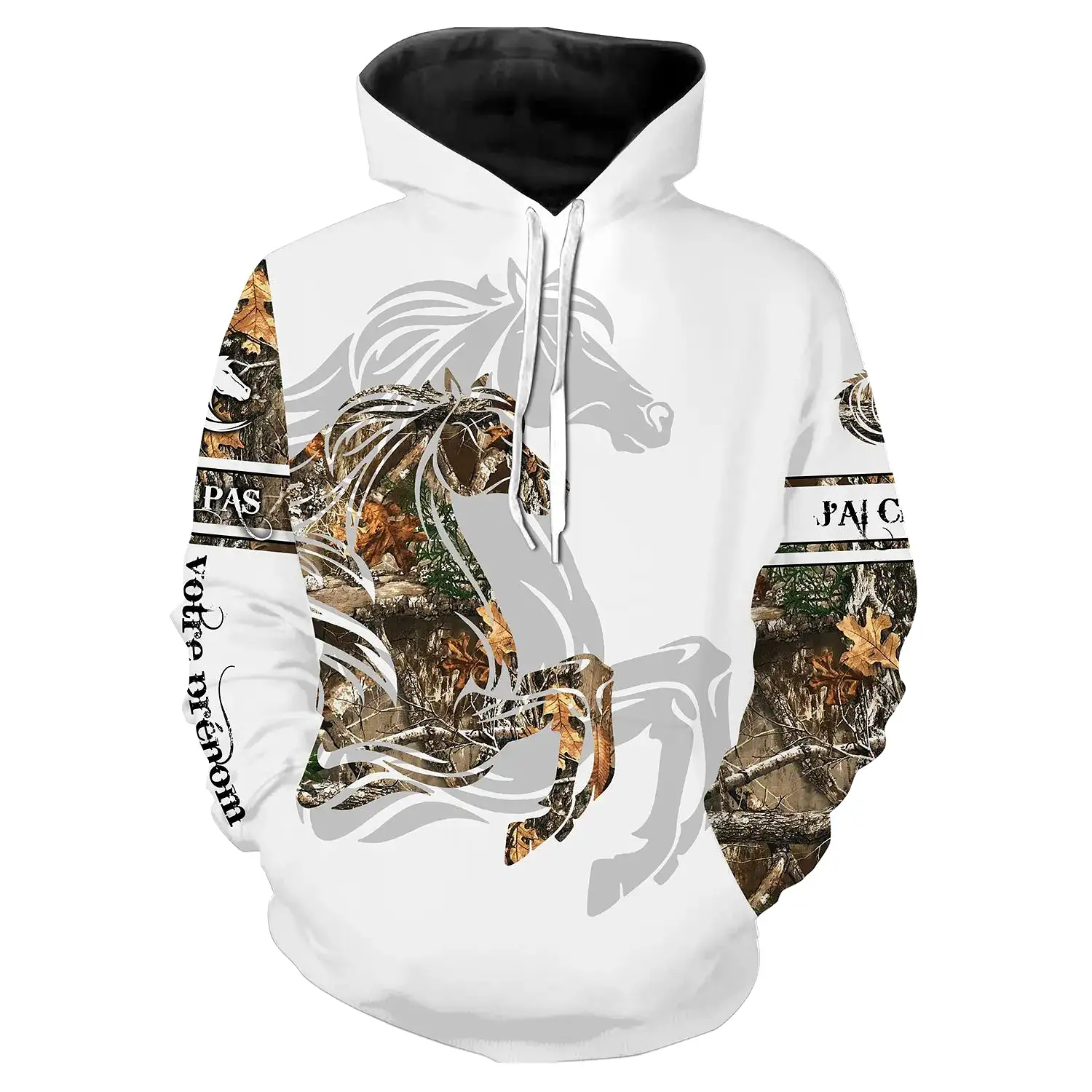 Amoureux des Chevaux, Tatouage, Camouflage, 3D All-Over Imprimé Shirt Personnalisé, Cadeau Chevaux Passion - CTS14052212