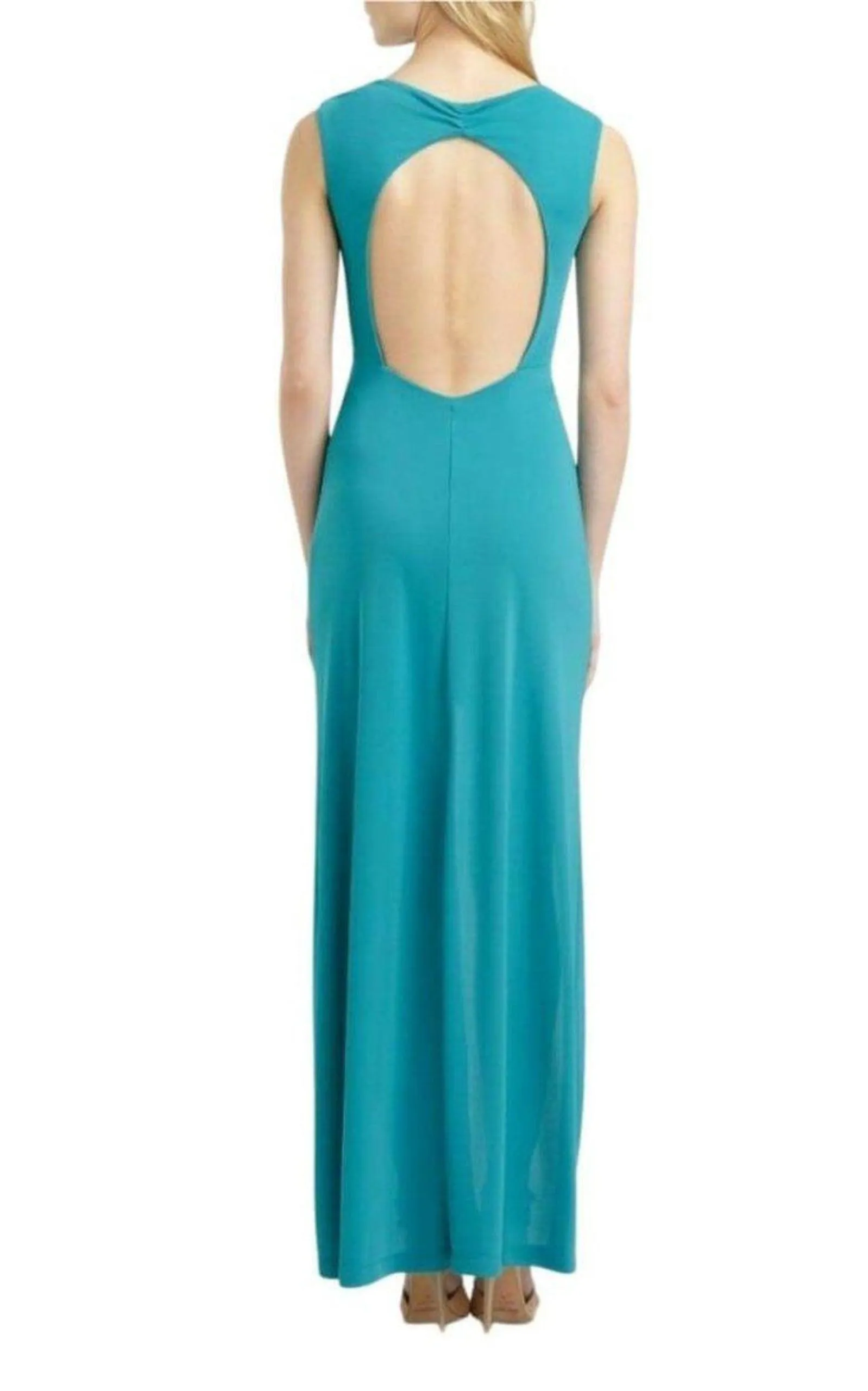 Ariel Draped Long Stud Detail Gown