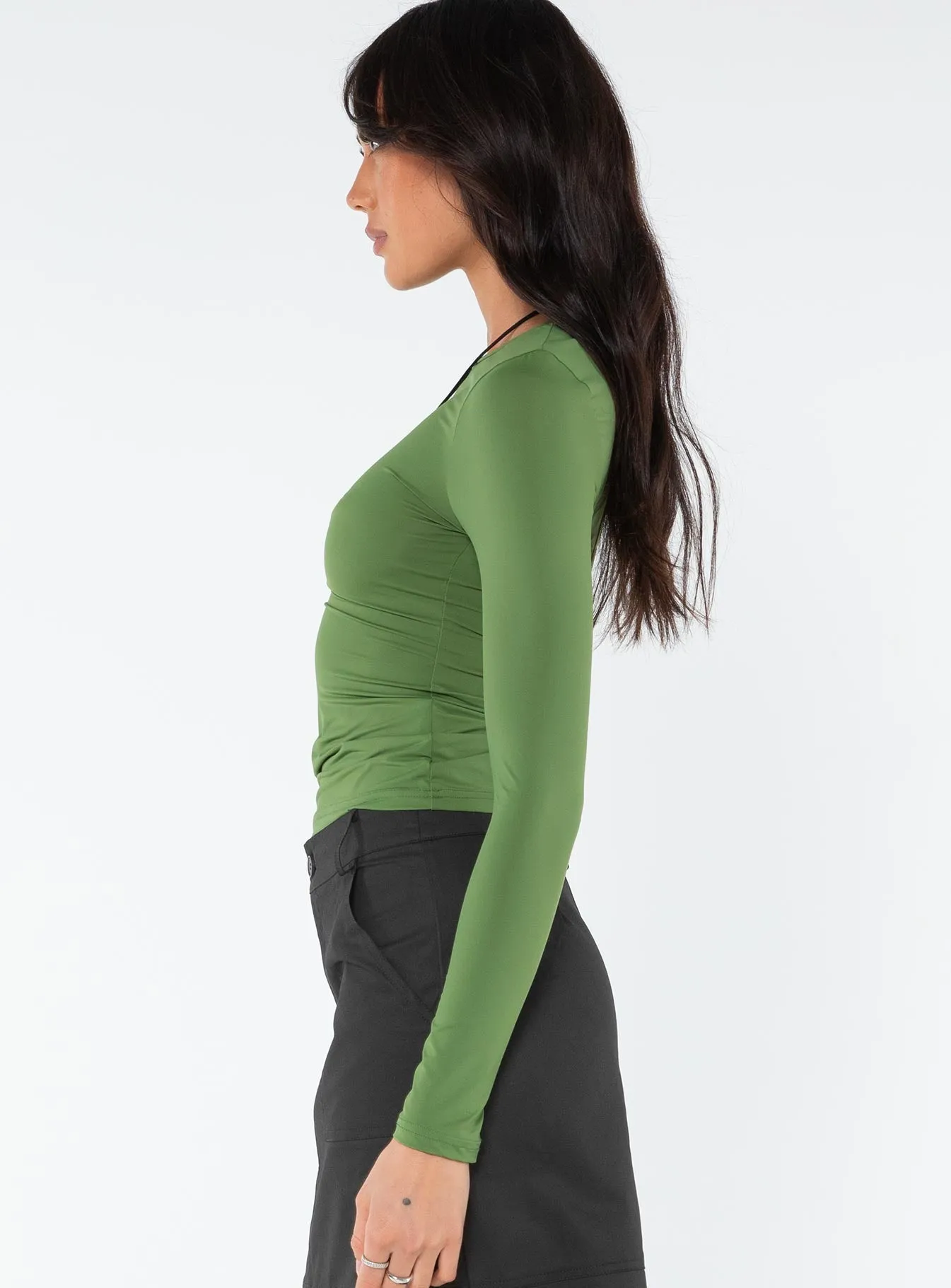 Arnim Long Sleeve Top Olive