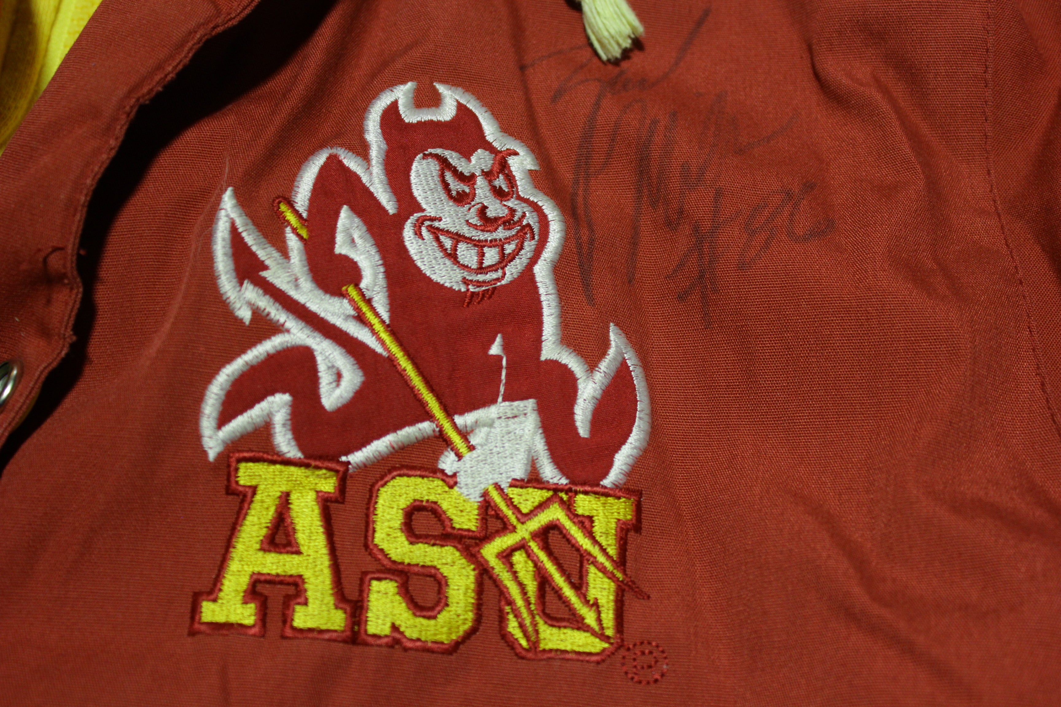 ASU Arizona State Vintage 90's Hoodie Hybrid Signed Team Jacket