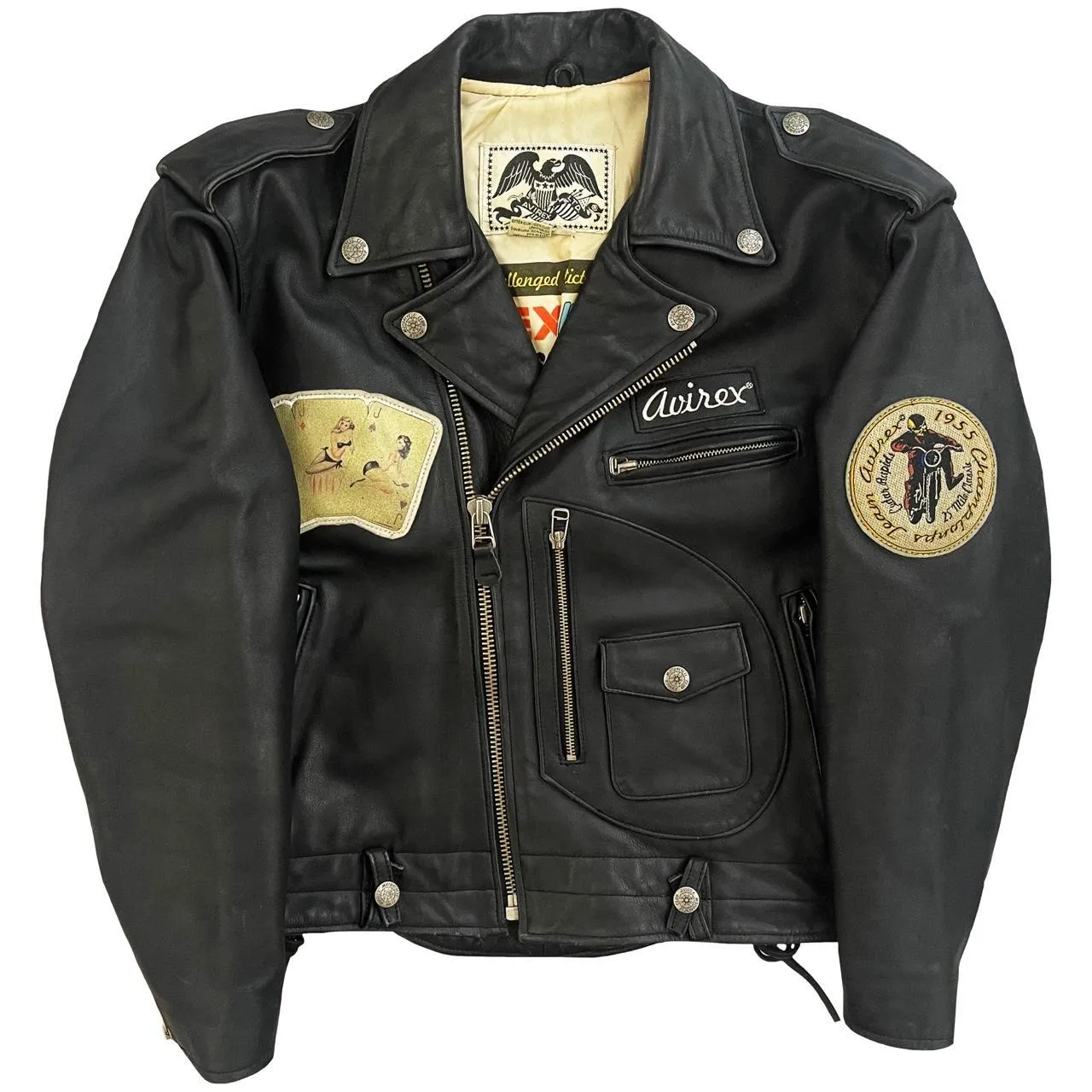 Avirex Leather Biker Jacket