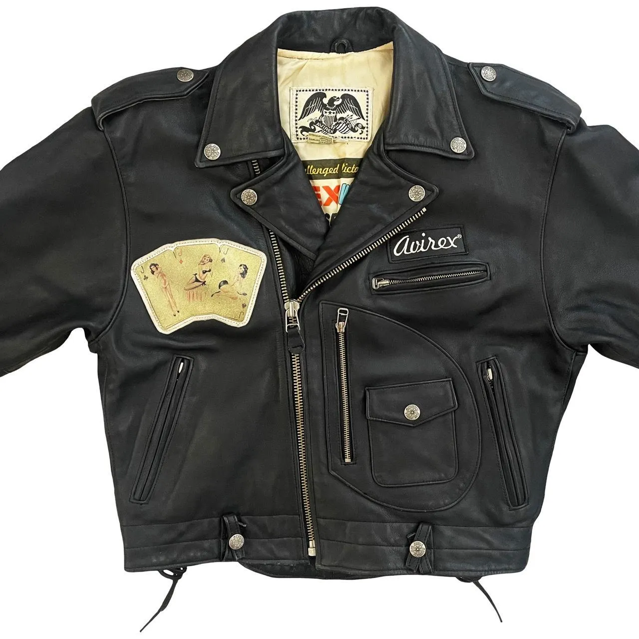 Avirex Leather Biker Jacket