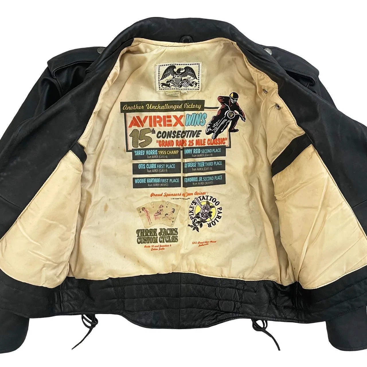 Avirex Leather Biker Jacket