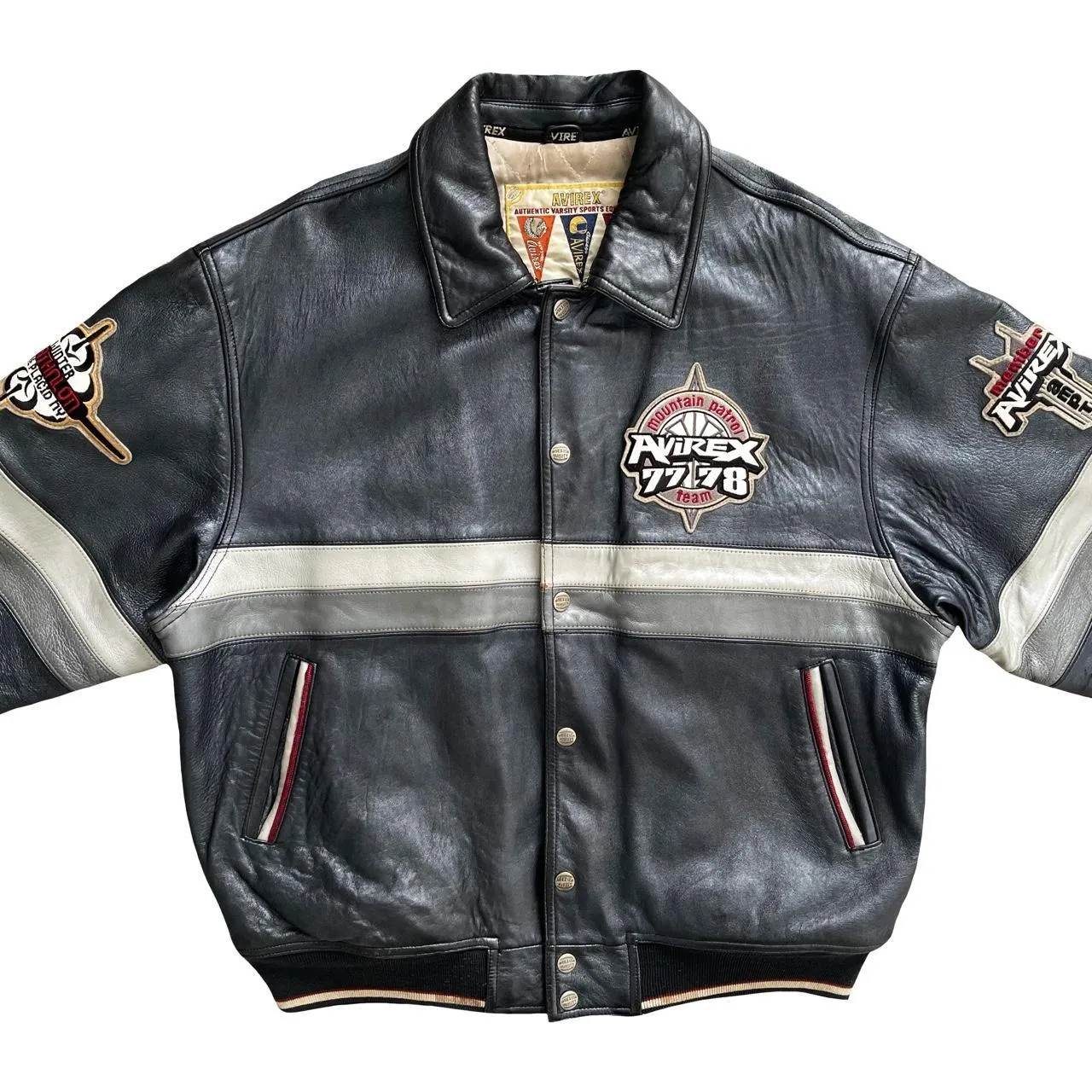 Avirex Leather Varsity Jacket