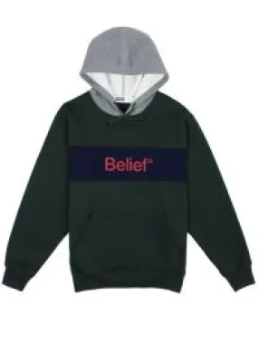 Belief Academic Premium Pullover Hoody - Park Green