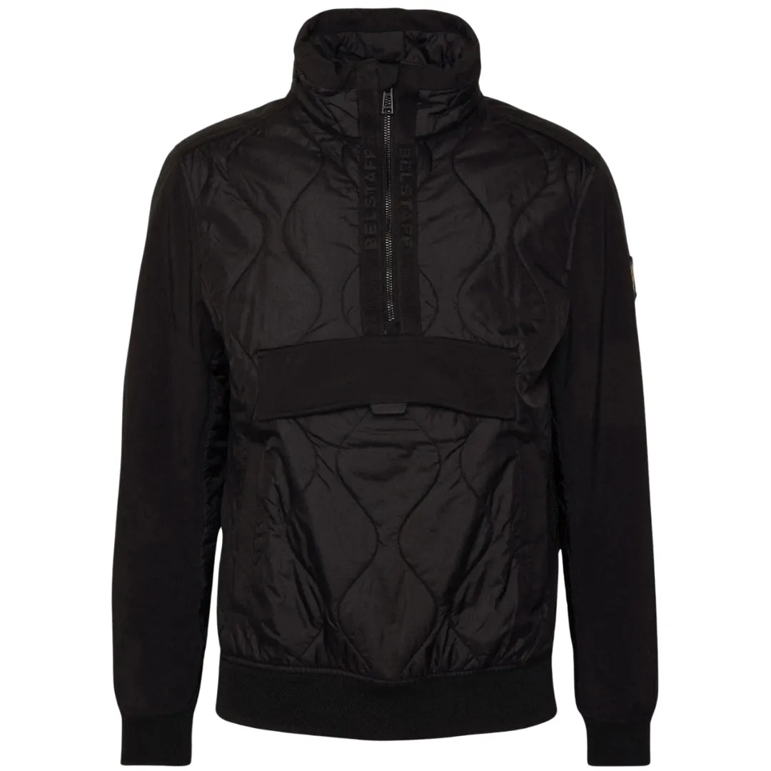 Belstaff Area Black Quarter Zip Pull Over Jacket