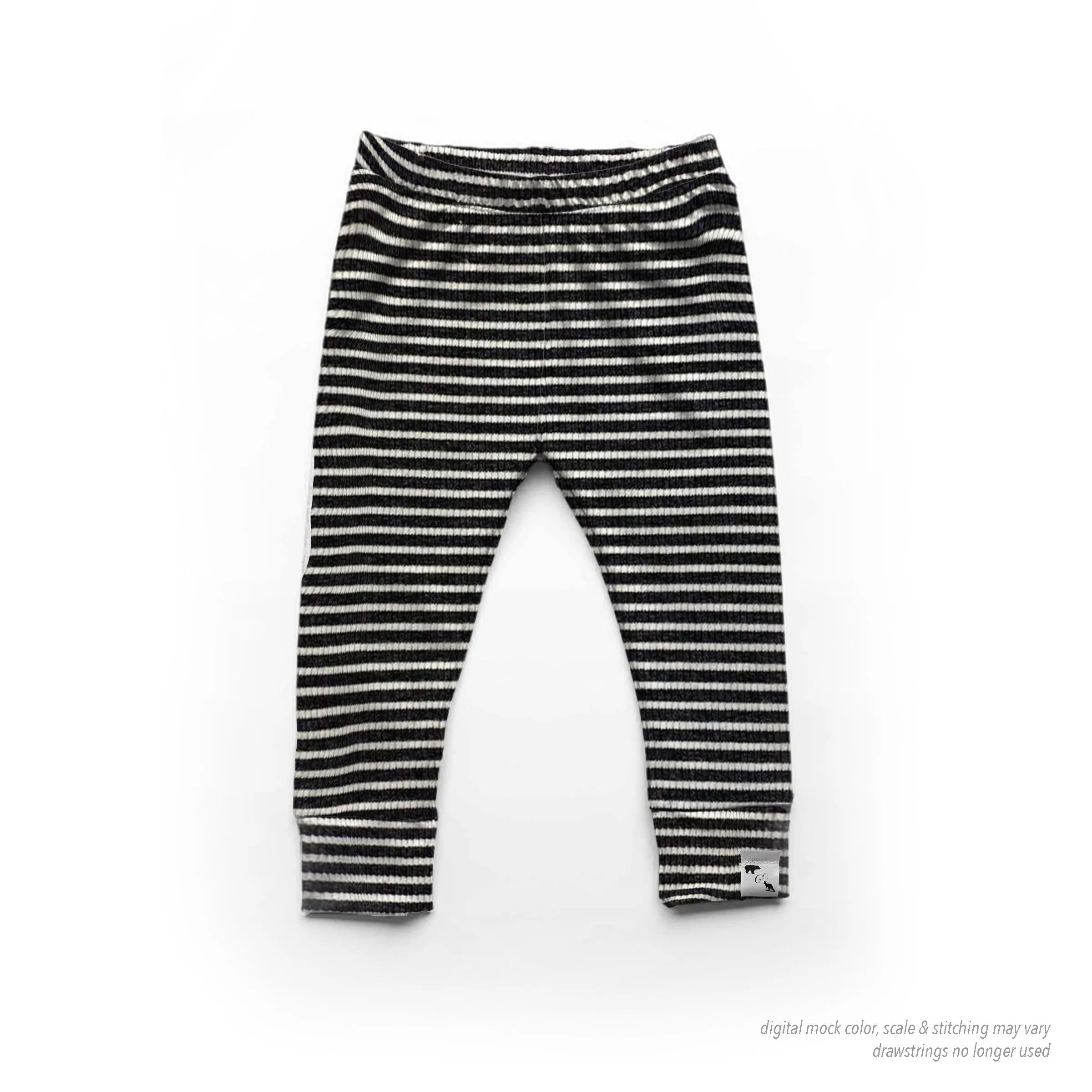 BR Basic Stripes RIB KNIT - Leggings/harems