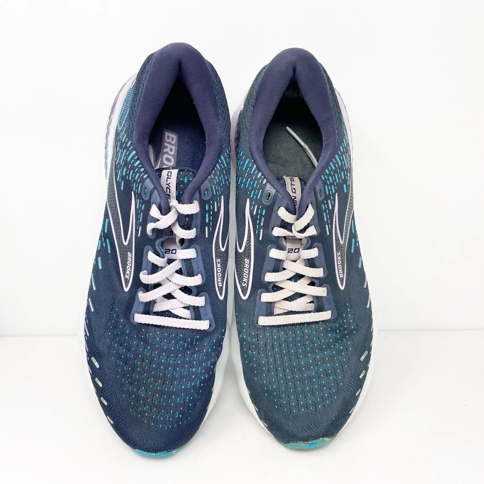 Brooks Womens Glycerin GTS 20 1203701B499 Blue Running Shoes Sneakers Size 10 B