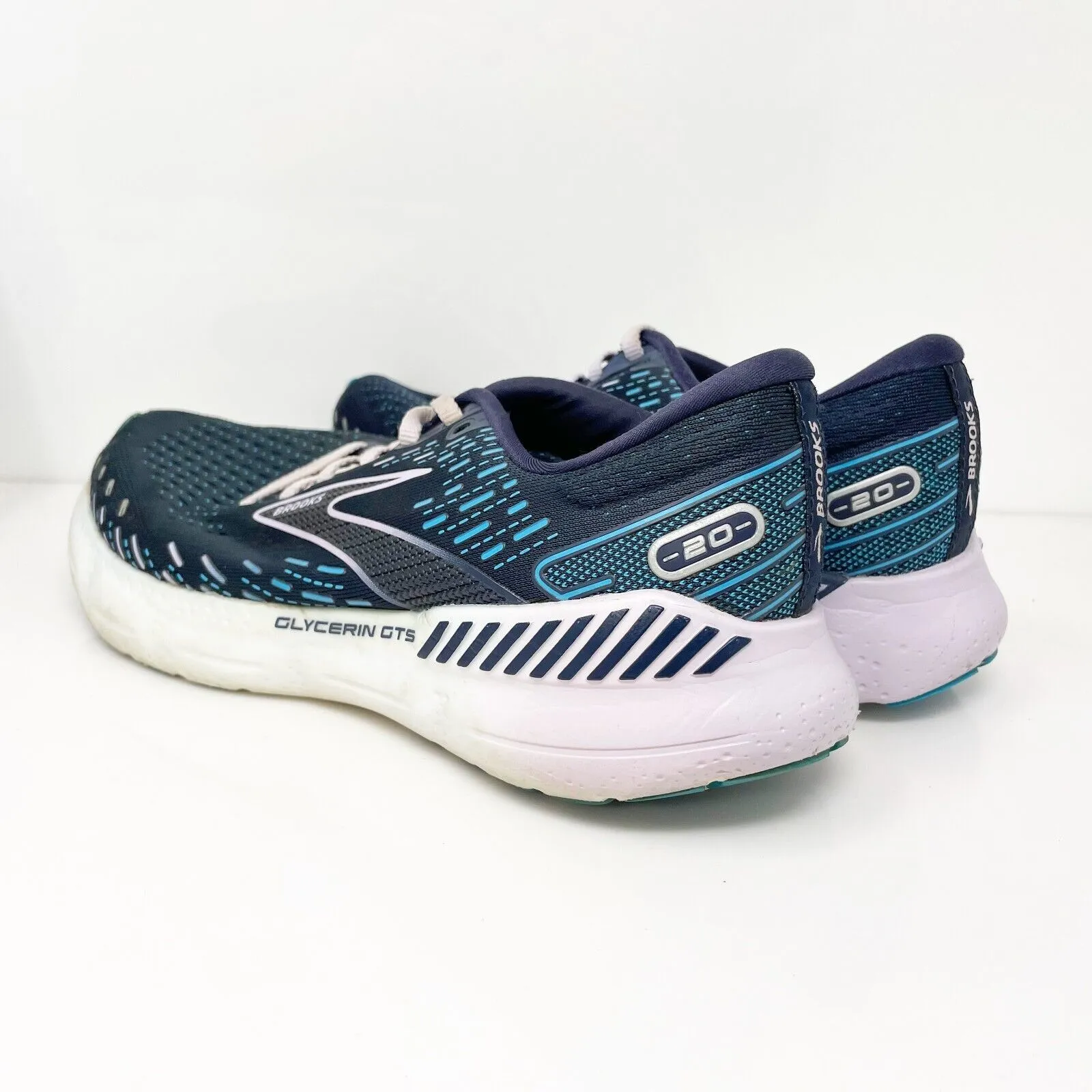 Brooks Womens Glycerin GTS 20 1203701B499 Blue Running Shoes Sneakers Size 10 B