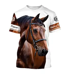 Chiptshirts T-shirt Blanc Personnalisé, Cheval Passion, Love Horse - CTS18062217