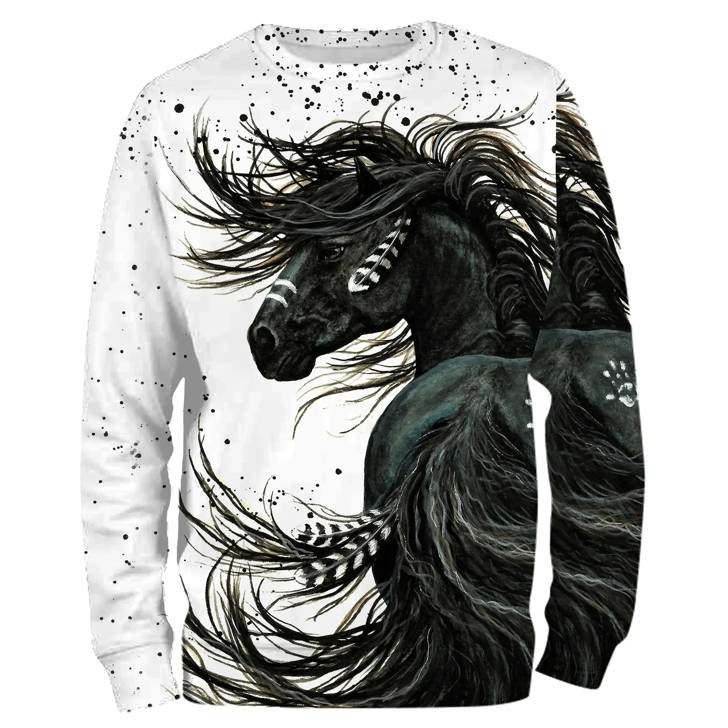 Chiptshirts T-shirt Chevaux Passion-Teeshirt Noir Blanc-Cadeau Amoureux des Chevaux - CTS18062212