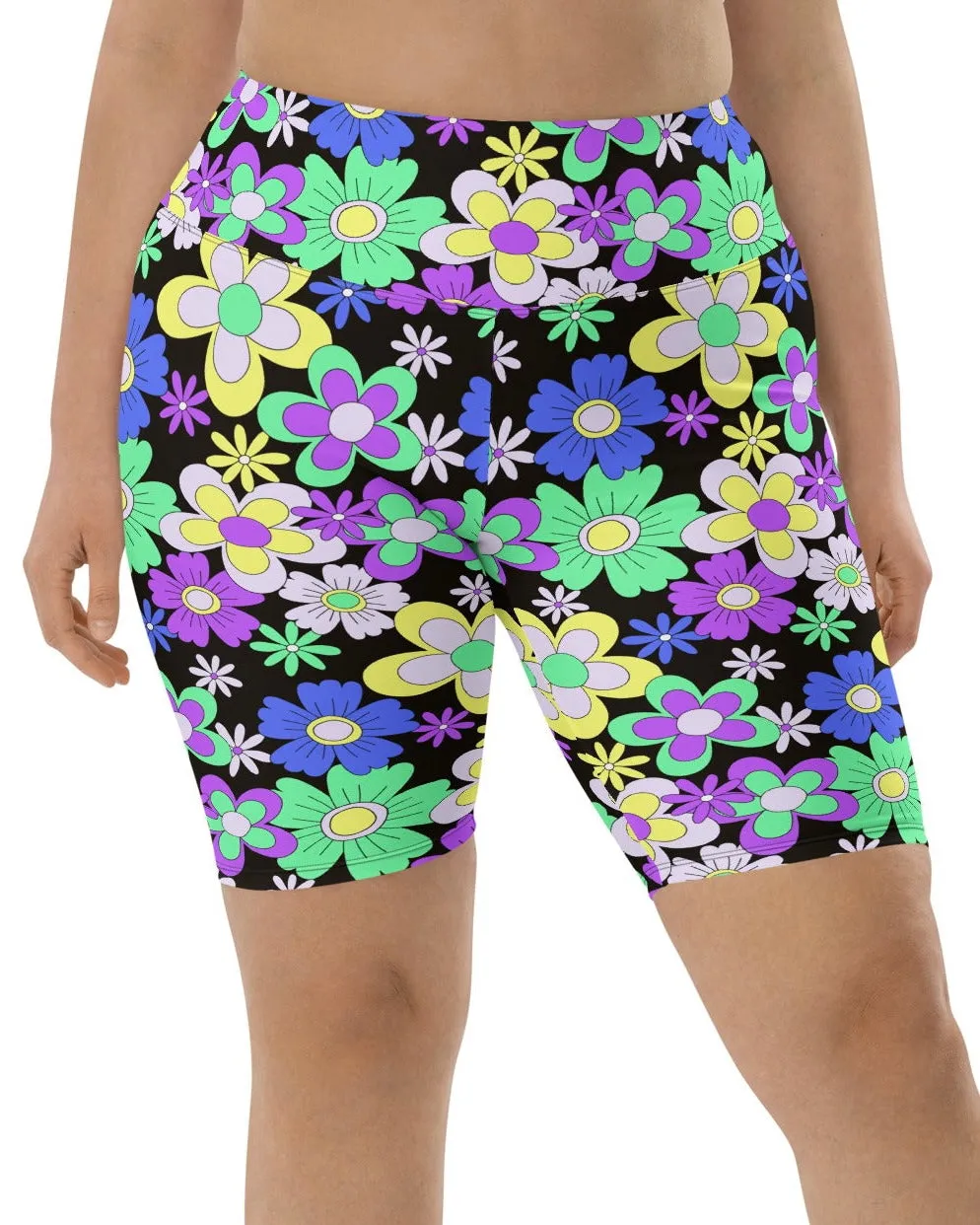 Crazy Daisy Biker Shorts