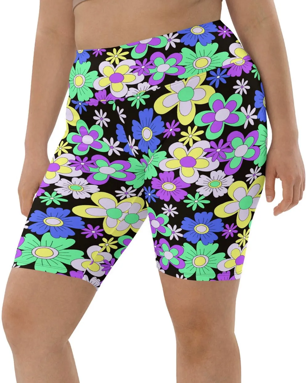 Crazy Daisy Biker Shorts