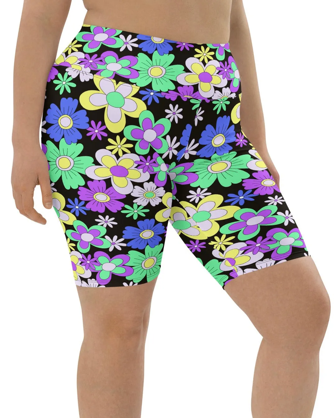 Crazy Daisy Biker Shorts