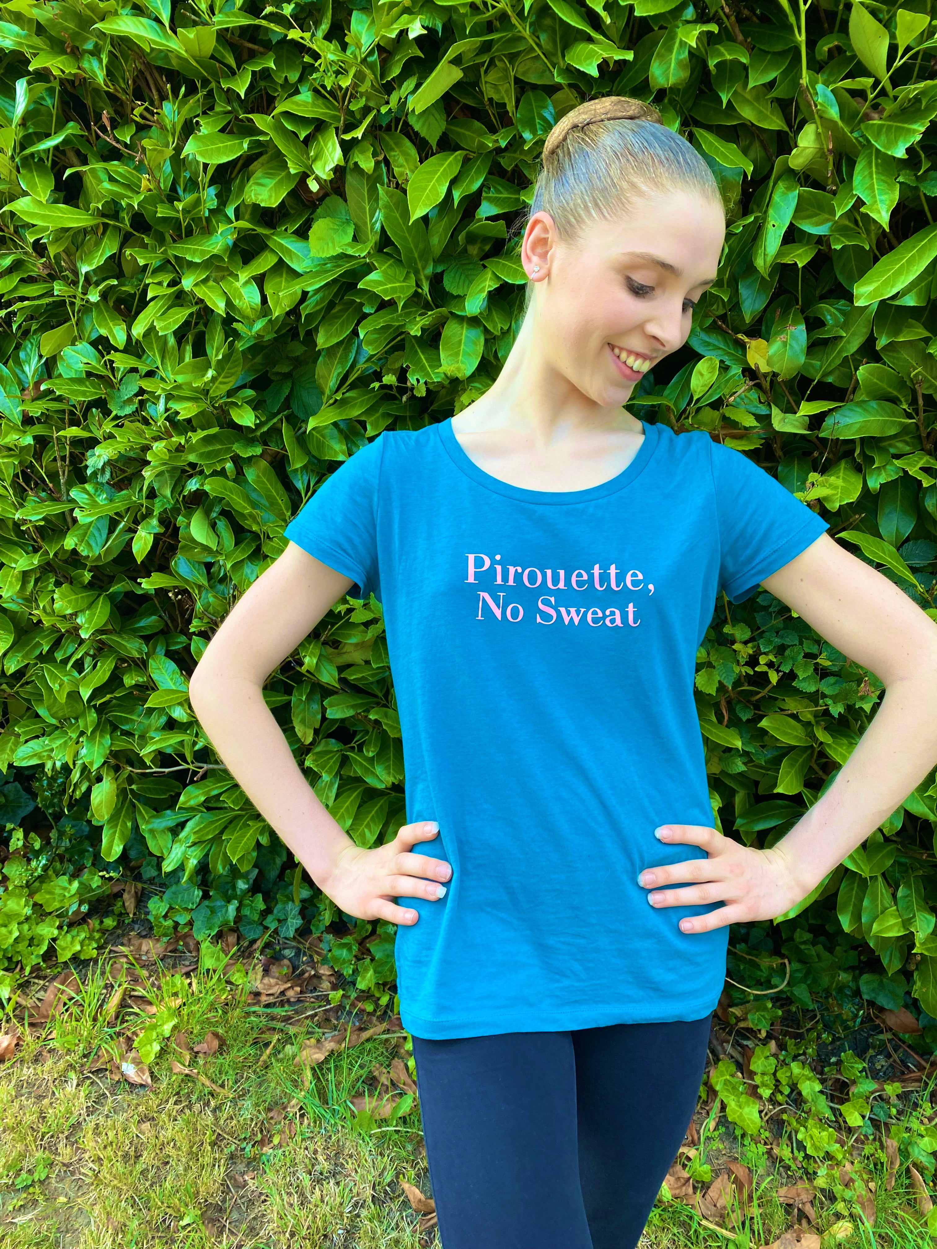 Created by Karis - Ladies’ fit “Pirouette No Sweat” T-shirt