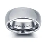 CRI101915 Tungsten Steel Personalized Men's Ring