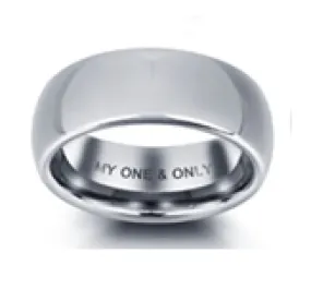 CRI101915 Tungsten Steel Personalized Men's Ring