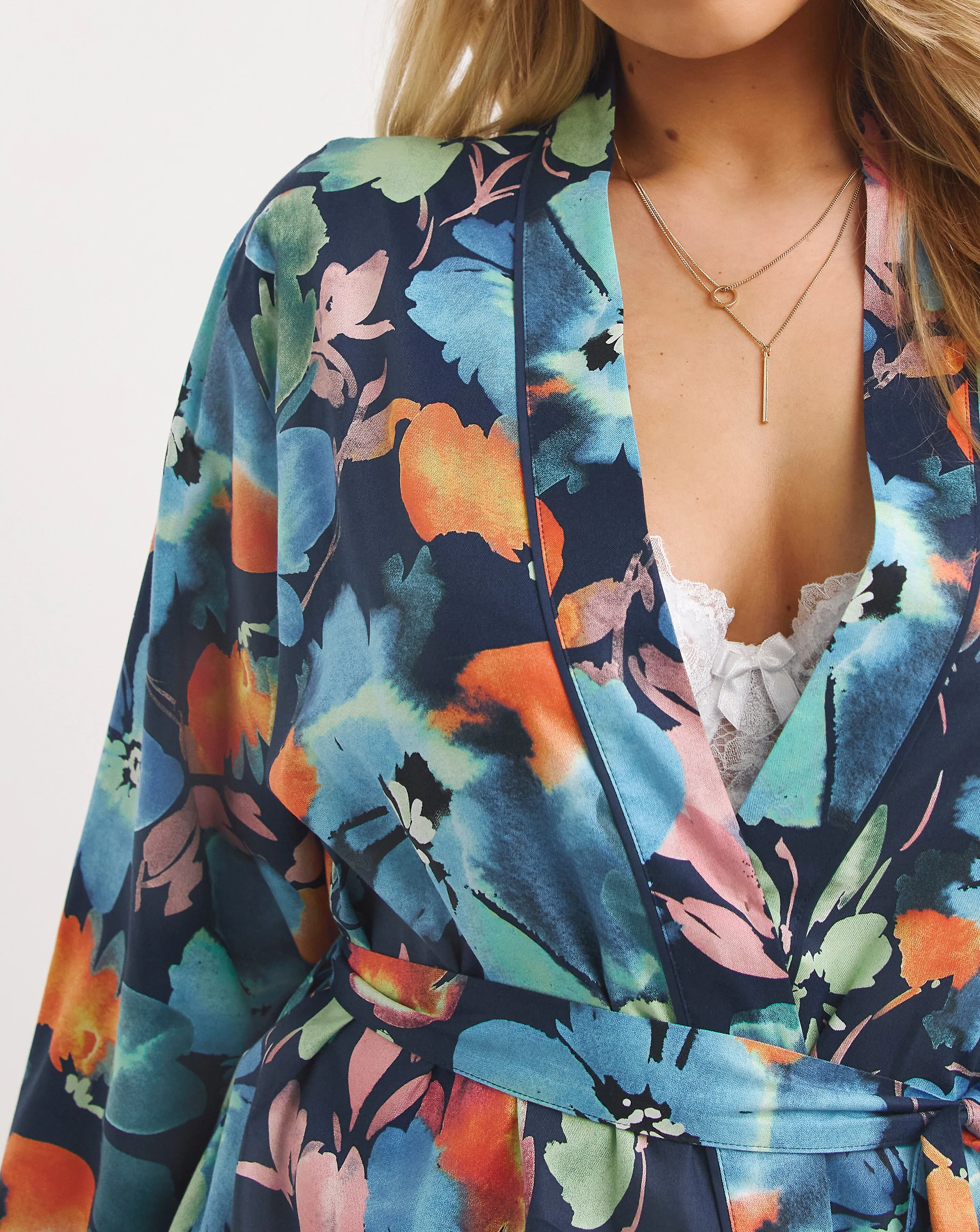 Cyberjammies Floral Print Long Dressing Gown | Simply Be