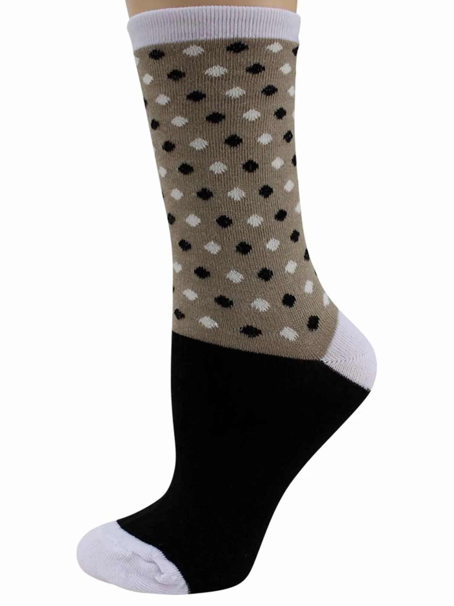 Diamond Multicolor Womens 6 Pack Crew Socks