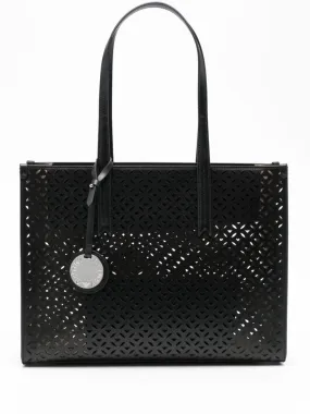 Emporio Armani    Emporio Armani Perforated Medium Tote Bag