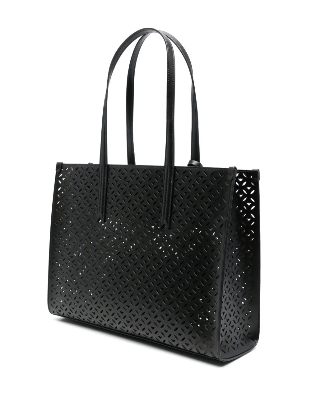 Emporio Armani    Emporio Armani Perforated Medium Tote Bag