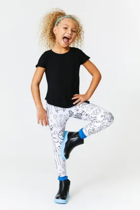 Girls Leggings in Hanukkah Coloring Book