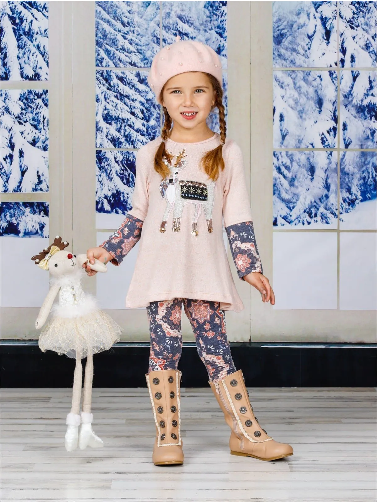 Girls Never Ending Coziness Tunic and Legging Set