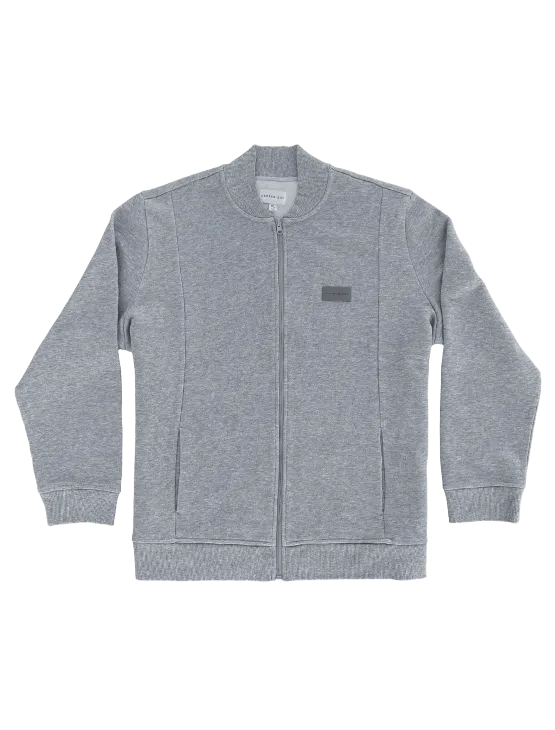 Heather Grey Bomber Jacket