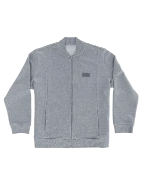 Heather Grey Bomber Jacket