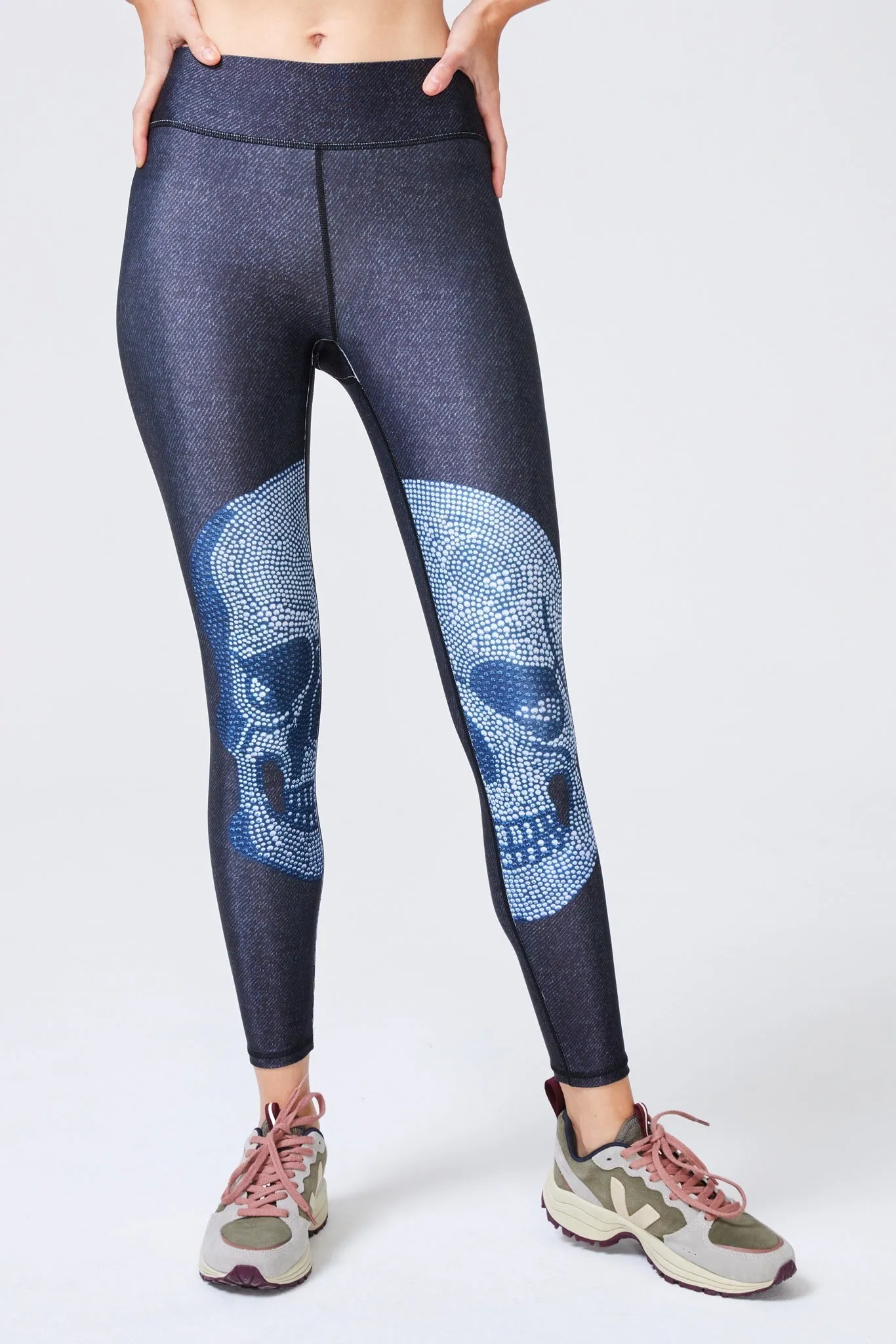 Hi-Shine Leggings in Crystal Skull