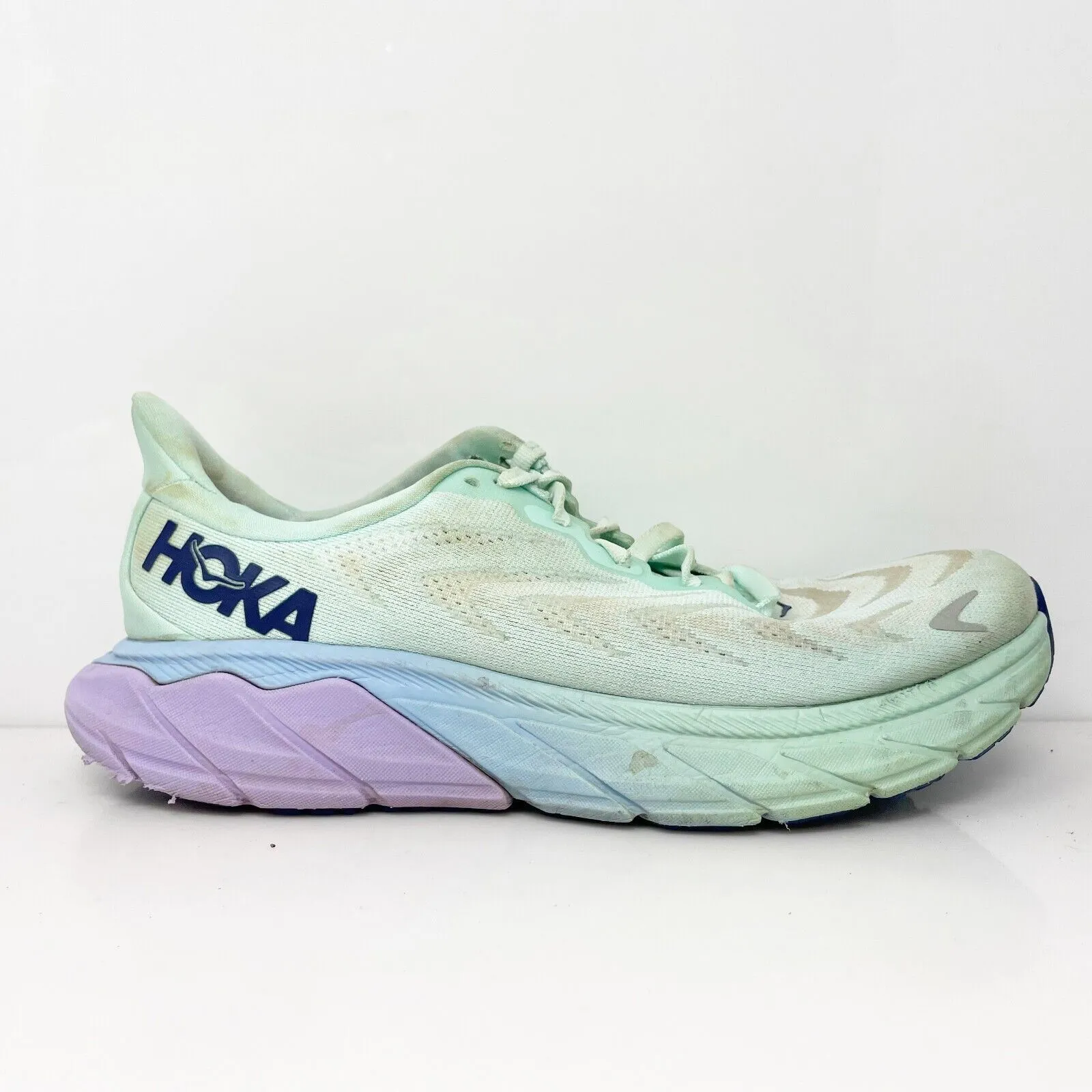 Hoka One One Womens Arahi 6 1123195 SOLM Blue Running Shoes Sneakers Size 8 B