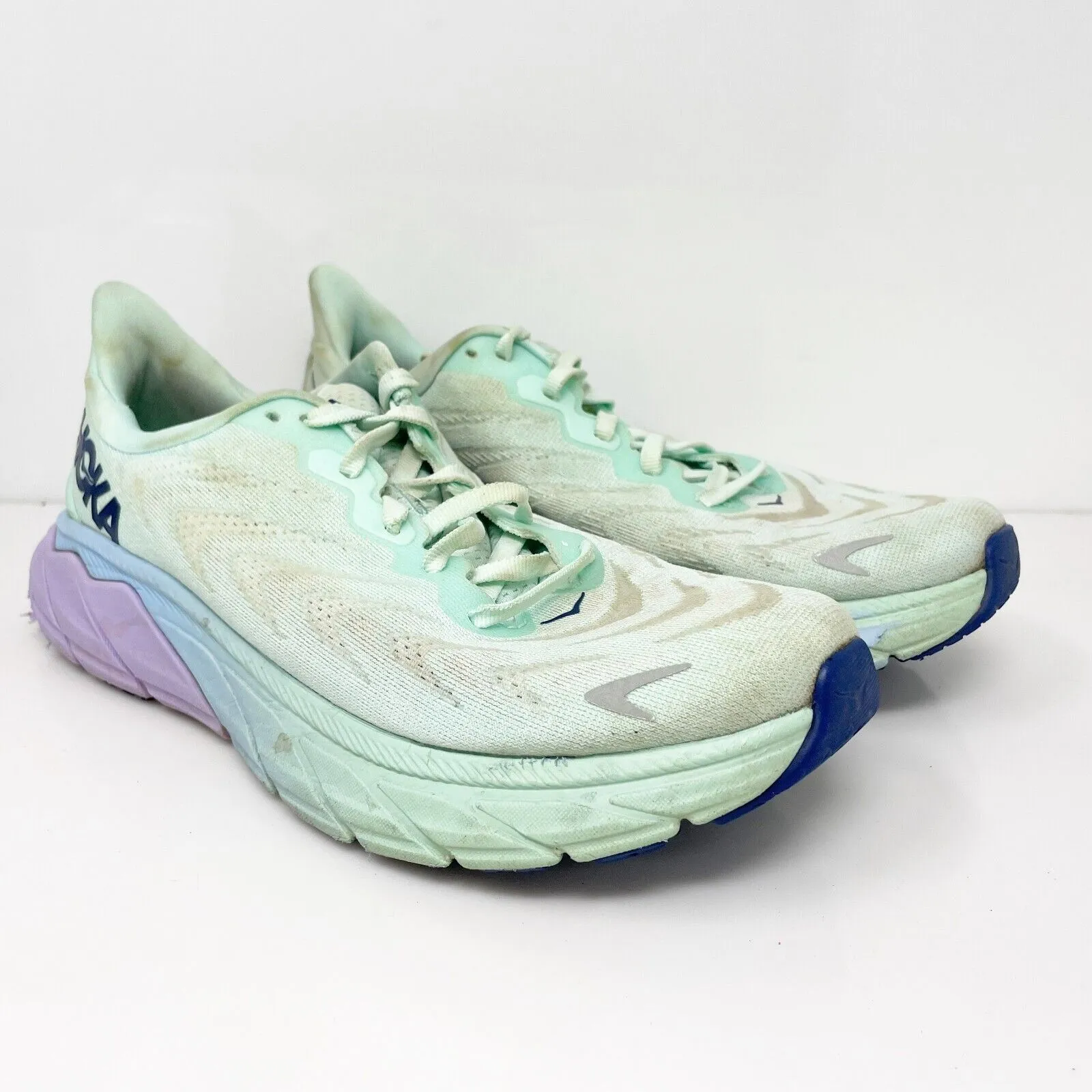 Hoka One One Womens Arahi 6 1123195 SOLM Blue Running Shoes Sneakers Size 8 B