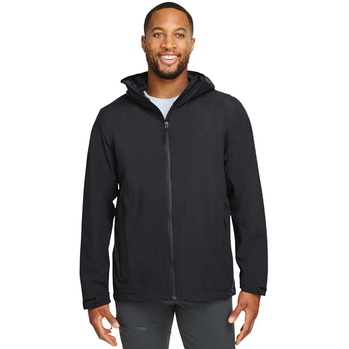 Jack Wolfskin Men's Black Pack and Go Rain Jacket