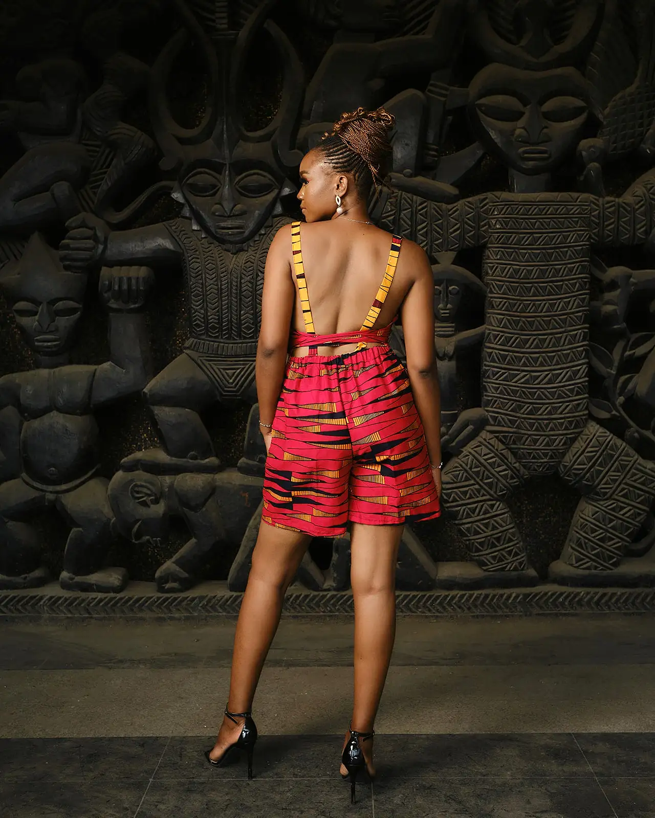 Jasiri African Print Sleeveless Play Suit