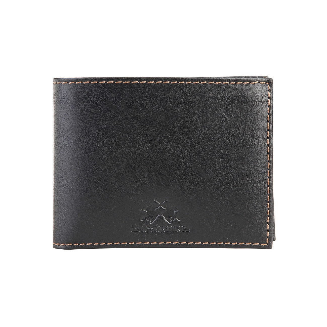 La Martina Men's Leather wallet - Black