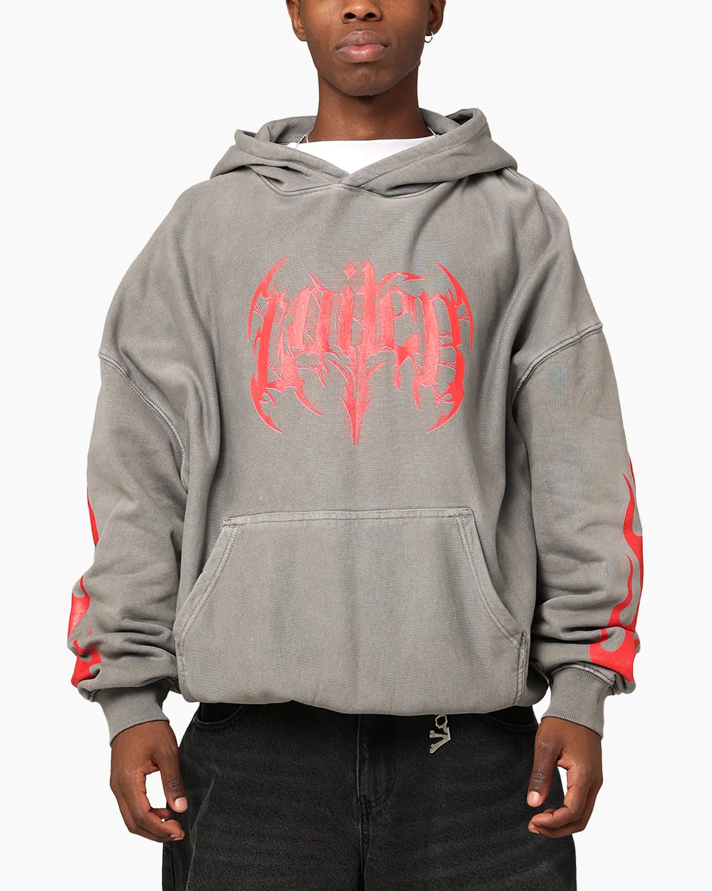 Loiter Metal Hoodie Washed Charcoal