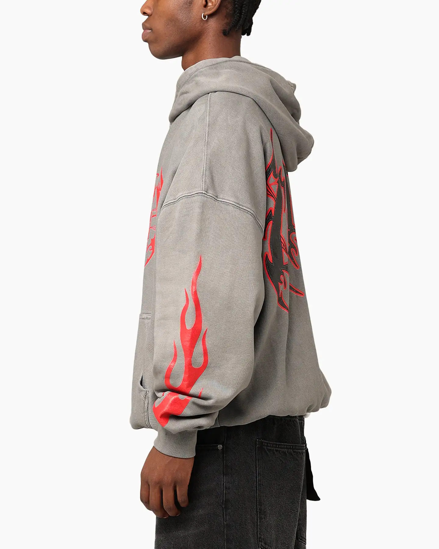 Loiter Metal Hoodie Washed Charcoal