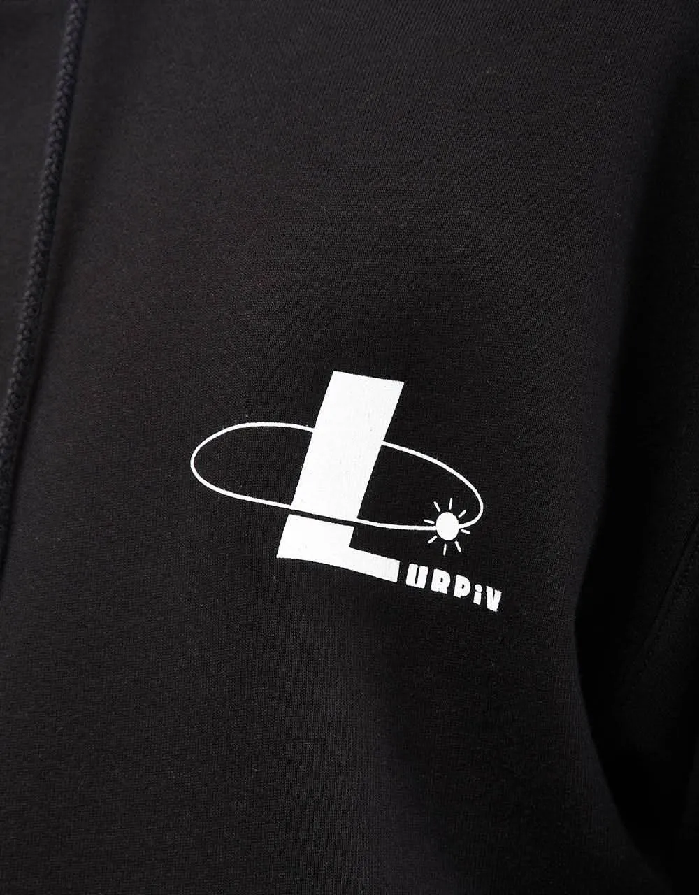 Lurpiv Orbit Logo Pullover Hoodie - Black