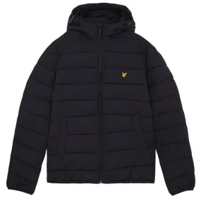 Lyle & Scott Branded Dark Navy Hooded Puffer Jacket