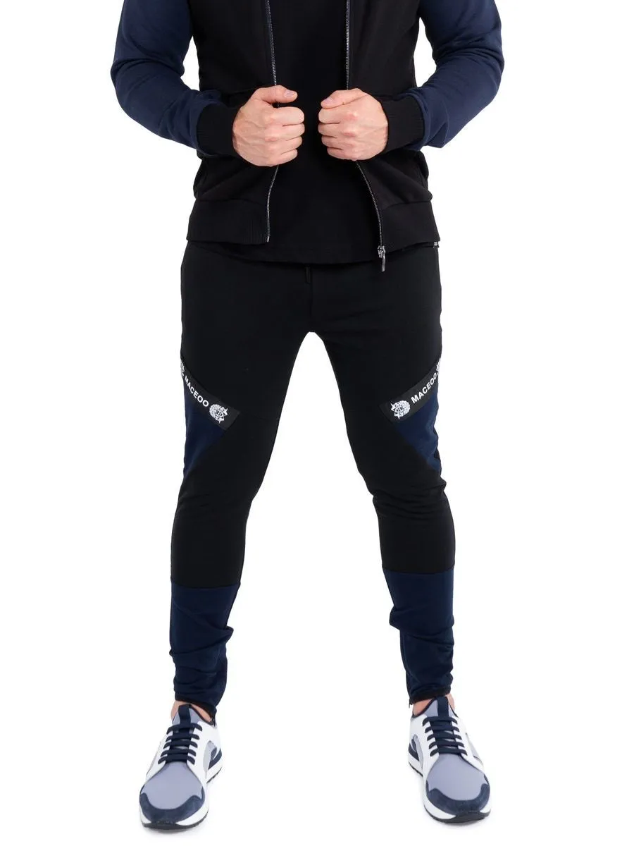 Maceoo jogger bluetrim black