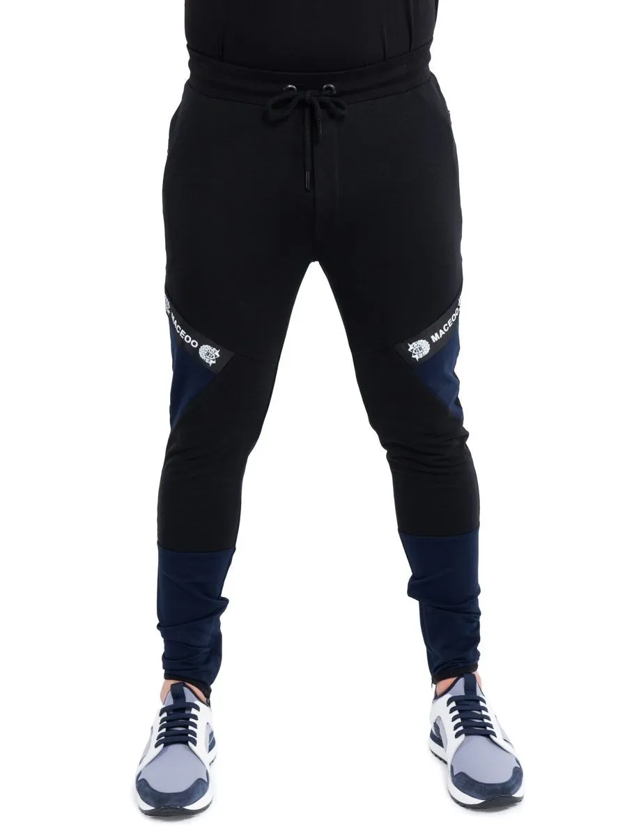 Maceoo jogger bluetrim black