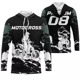 Maillot Cross Dirt Bike Personnalisé Camouflage, Cadeau Pilote Moto Cross, Courses Tout-Terrain - MZ29122210