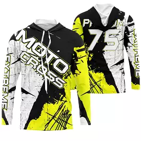 Maillot Cross Dirt Bike Personnalisé Jaune, Cadeau Pilote Moto Cross, Courses Tout-Terrain - MZ29122207