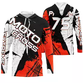 Maillot Cross Dirt Bike Personnalisé Rouge, Cadeau Pilote Moto Cross, Courses Tout-Terrain - MZ29122208