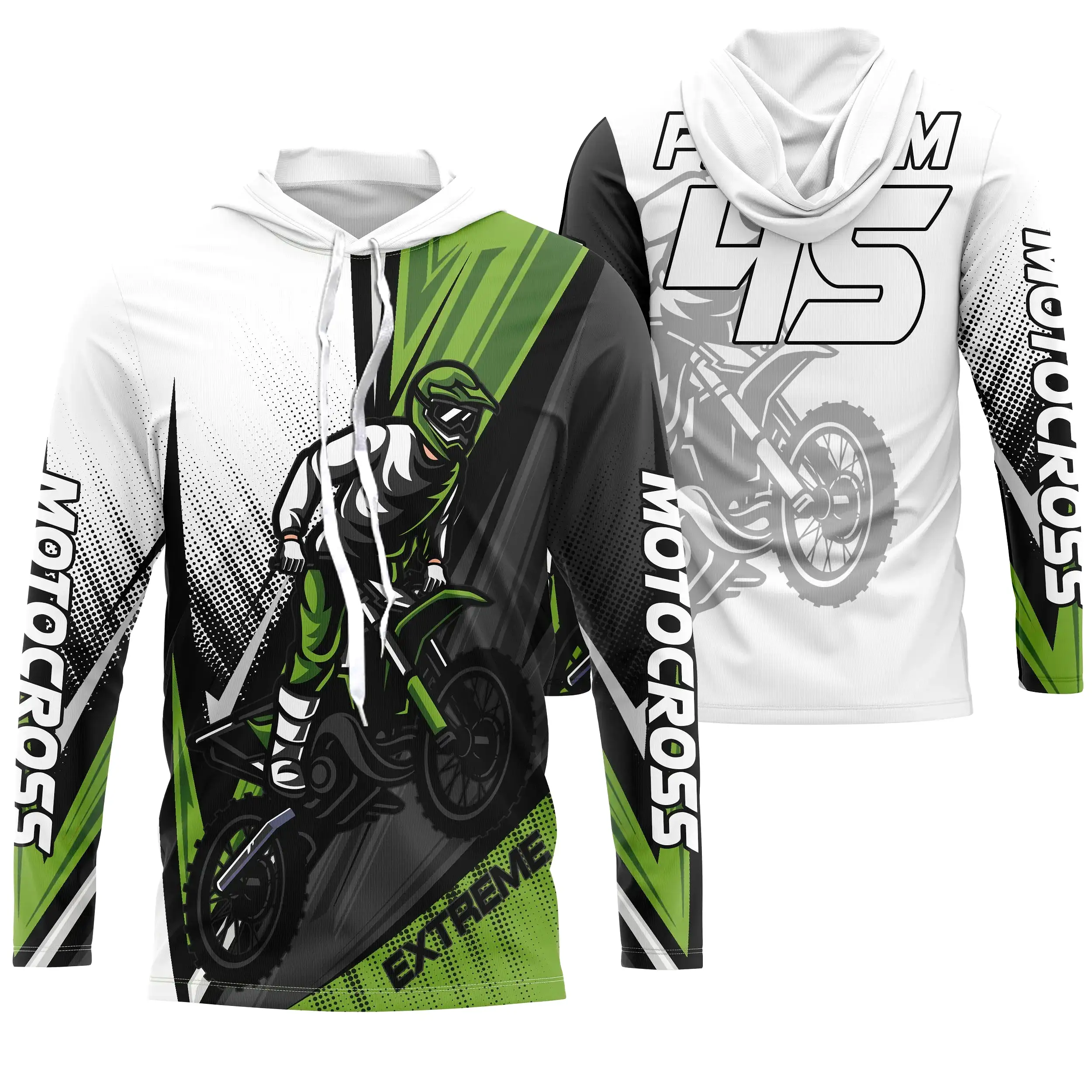 Maillot Cross Personnalisé Protection UV, Cadeau Idéal Pilote MX, T-shirt Moto Passion - CT21122201