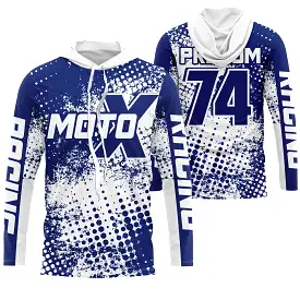 Maillot Cross Personnalisé Protection UV, Cadeau Original Pilote MX, T-shirt Dirt Bike Passion - CT21122204