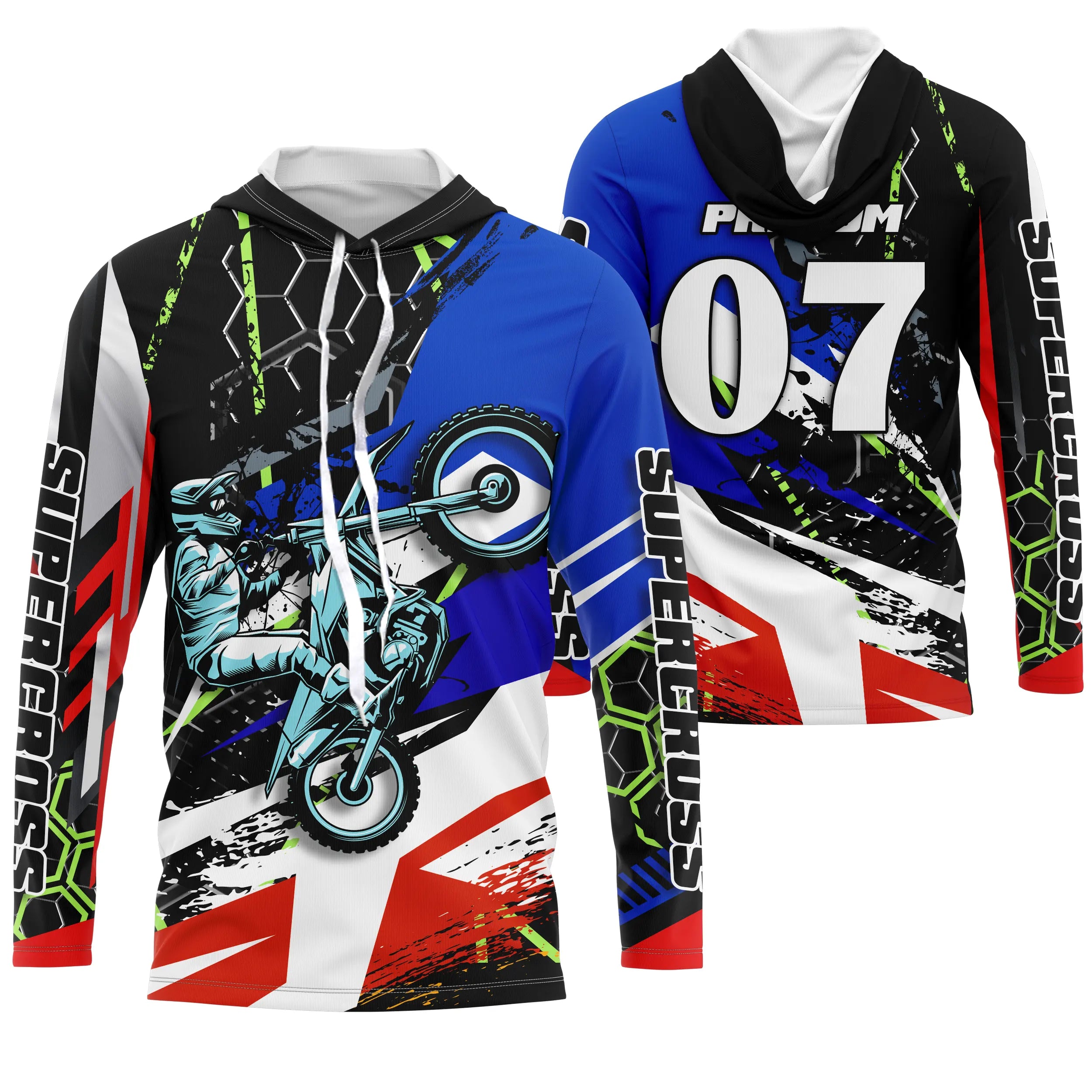 Maillot Cross Protection UV, Cadeau Personnalisé Pilote Moto Cross Tout-Terrain - CT20122219