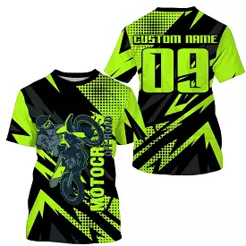 Maillot Cross Protection UV Vert, Cadeau Personnalisé MX Passion, Moto Tout-Terrain - CT19122239